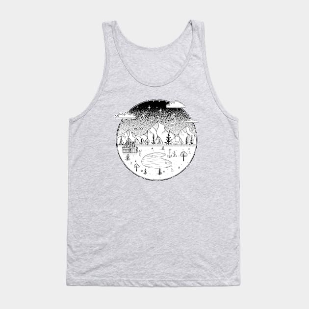 Pacific Northwest Under The Stars Tank Top by happysquatch